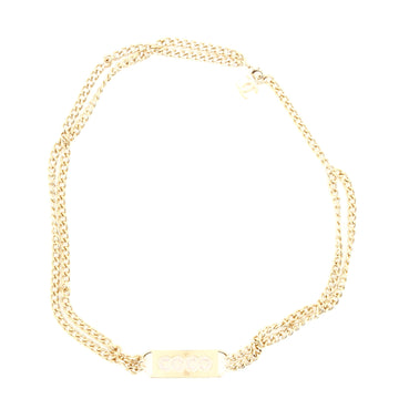 Chanel Coco Double Chain Belt Metal with Crystals