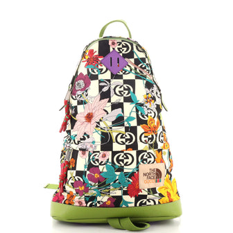 Gucci Gucci x The North Face Zip Backpack Printed Nylon Medium