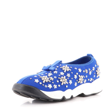 Christian Dior Women's Fusion Slip On Sneakers Embellished Mesh