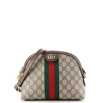 Gucci Ophidia Dome Shoulder Bag GG Coated Canvas Small