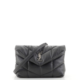 Saint Laurent LouLou Puffer Shoulder Bag Quilted Leather Mini