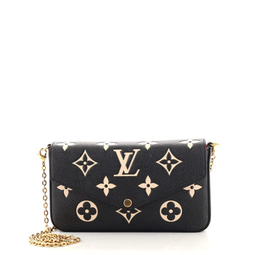 Louis Vuitton Felicie Pochette Bicolor Monogram Empreinte Giant