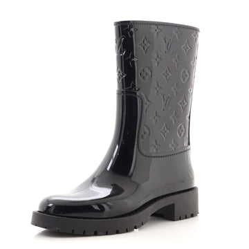 Louis Vuitton Women's Drops Flat Half Boots Monogram Embossed Rubber