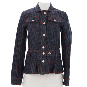 Christian Dior Women's Vintage Flight Belted Jacket Diorissimo Denim
