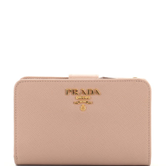 Prada French Wallet Saffiano Leather Compact