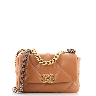 Chanel 19 Flap Bag Quilted Leather Medium