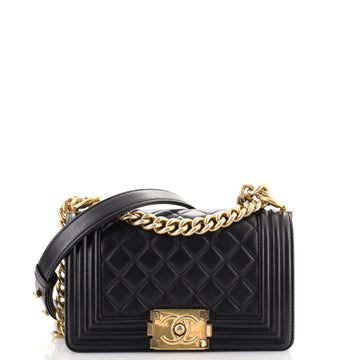 Chanel Boy Flap Bag Quilted Lambskin Small