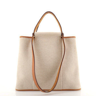 Hermes Cabag Handbag Toile and Leather 32