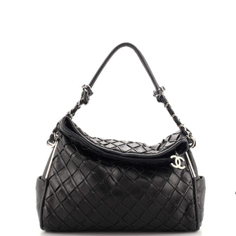 Chanel Ultimate Soft Hobo Sombrero Woven Leather