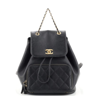 chanel business affinity backpack mini | myGemma CHANEL Black quilted lamb leather