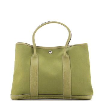 Hermes Garden Party Tote Toile and Leather 36