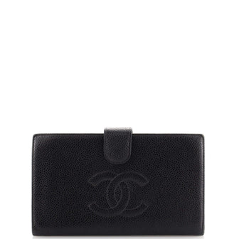 Chanel Timeless CC French Wallet Caviar Long