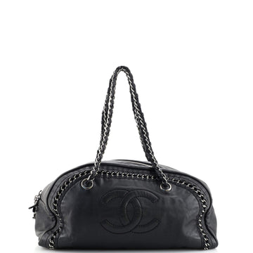 Chanel Luxe Ligne Bowler Bag Leather Medium