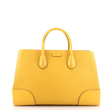 Gucci Bright Top Handle Satchel Diamante Leather Medium