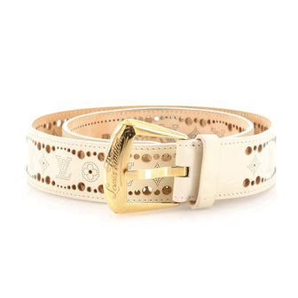 Louis Vuitton Phoenix Belt Mahina Leather Wide