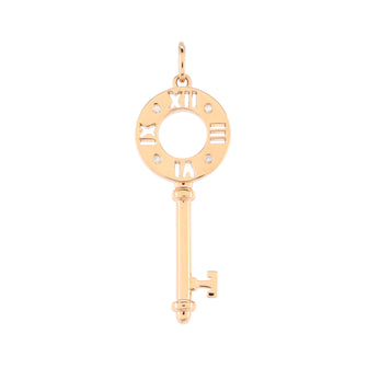 Tiffany & Co. Atlas Key Pendant Pendant & Charms 18K Rose Gold with Diamonds
