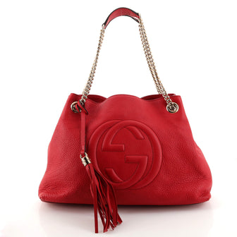 Gucci Soho Chain Strap Shoulder Bag Leather Medium