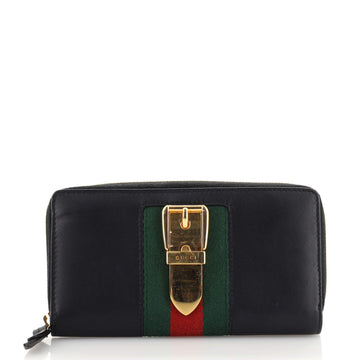 Gucci Sylvie Zip Around Wallet Leather