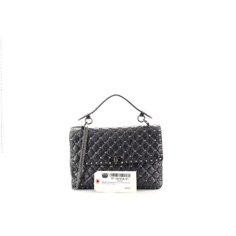 Valentino Garavani Rockstud Spike Flap Bag Quilted Leather Large
