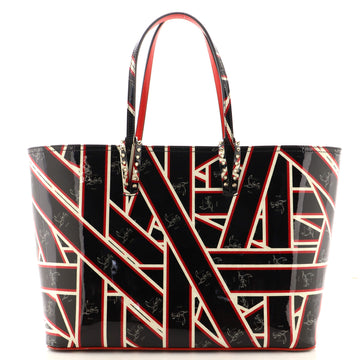 Christian Louboutin Cabata East West Tote Printed Patent Large
