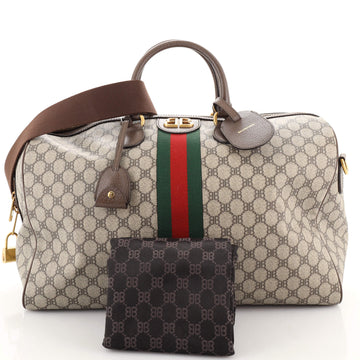 Balenciaga x Gucci The Hacker Project Duffle Bag BB Coated Canvas Medium
