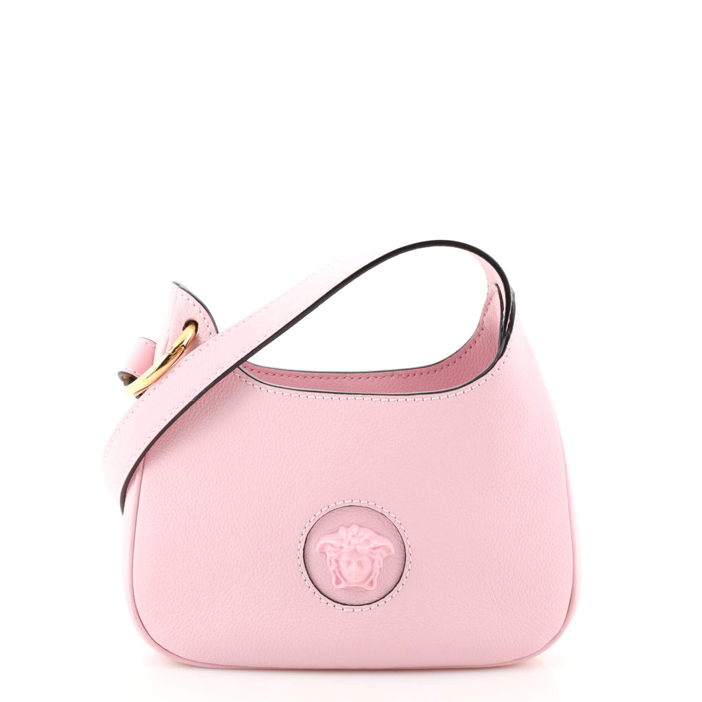 Versace Women's La Medusa Mini Hobo Bag in - Pink - Hobo Bags