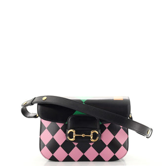 Gucci Horsebit 1955 Shoulder Bag Printed Leather Small