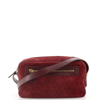Saint Laurent Camera Bag Monogram All Over Suede Small