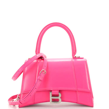 Balenciaga Hourglass Top Handle Bag Leather Small