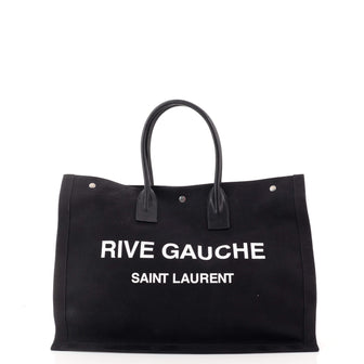 Saint Laurent Rive Gauche Shopper Tote Canvas Large