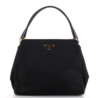 Prada Zip Shoulder Bag Tessuto Medium