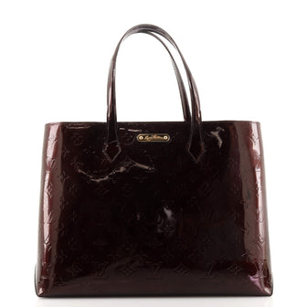 Louis Vuitton Wilshire Handbag Monogram Vernis MM