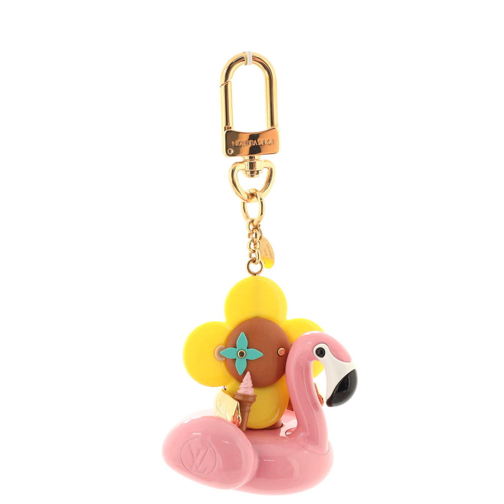 Louis Vuitton Vivienne Hawaii Bag Charm Wood and Resin Multicolor