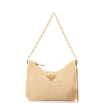 Prada Re-Edition 2005 Shoulder Bag Raffia Small