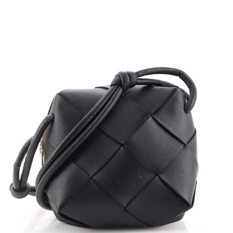 Bottega Veneta Cassette Camera Crossbody Bag Maxi Intrecciato Leather Mini