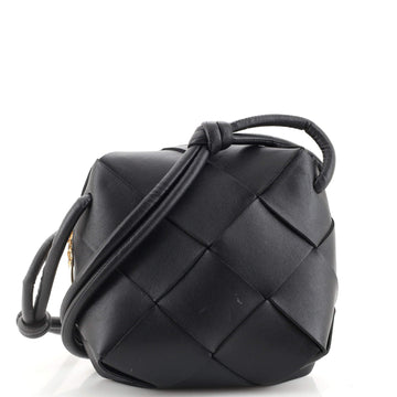 Bottega Veneta Cassette Camera Crossbody Bag Maxi Intrecciato Leather Mini
