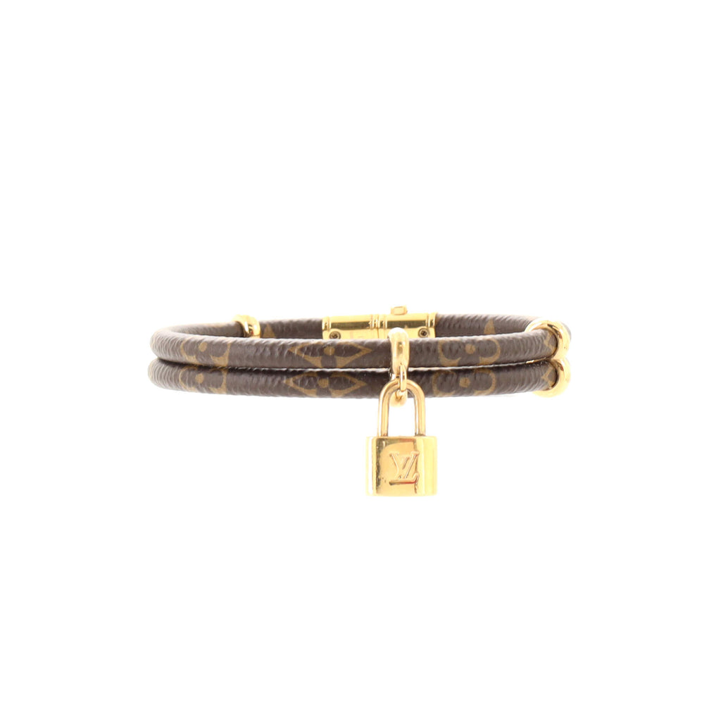 Shop Louis Vuitton MONOGRAM Keep it twice monogram bracelet