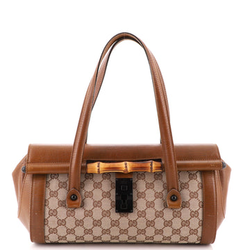 Gucci Bamboo Bullet Bag GG Canvas Medium