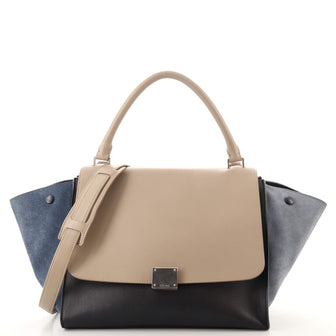 Celine Tricolor Trapeze Bag Leather Medium