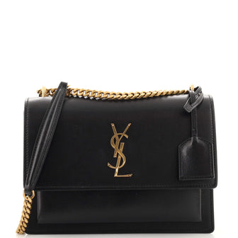 Saint Laurent Sunset Crossbody Bag Leather Medium