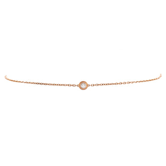 Cartier D'Amour Bracelet 18K Rose Gold and Diamond XS