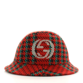 Gucci GG Houndstoth Bucket Hat Wool