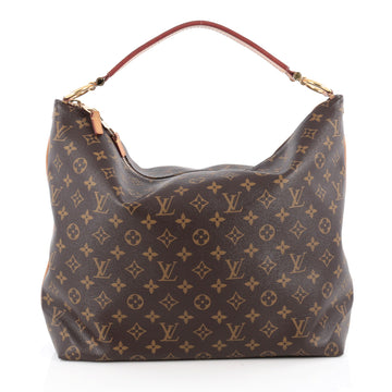 Louis Vuitton Sully Handbag Monogram Canvas MM Brown 1877206