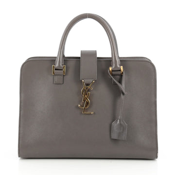 Saint Laurent Monogram Cabas Leather Small Gray 1877208