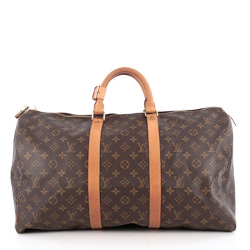 Louis Vuitton Keepall Bag Monogram Canvas 50 Brown 1877209
