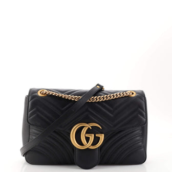 Gucci GG Marmont Flap Bag Matelasse Leather Medium