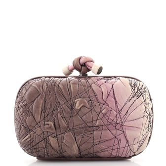Bottega Veneta Box Knot Clutch Stitched Leather Small
