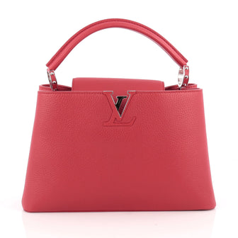 Louis Vuitton Capucines Handbag Leather BB Red 1878401