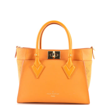 Louis Vuitton On My Side Tote Mahina Leather PM Orange 1878421
