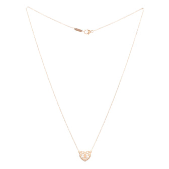 Tiffany & Co. Enchant Heart Station Necklace Rubedo Metal Mini